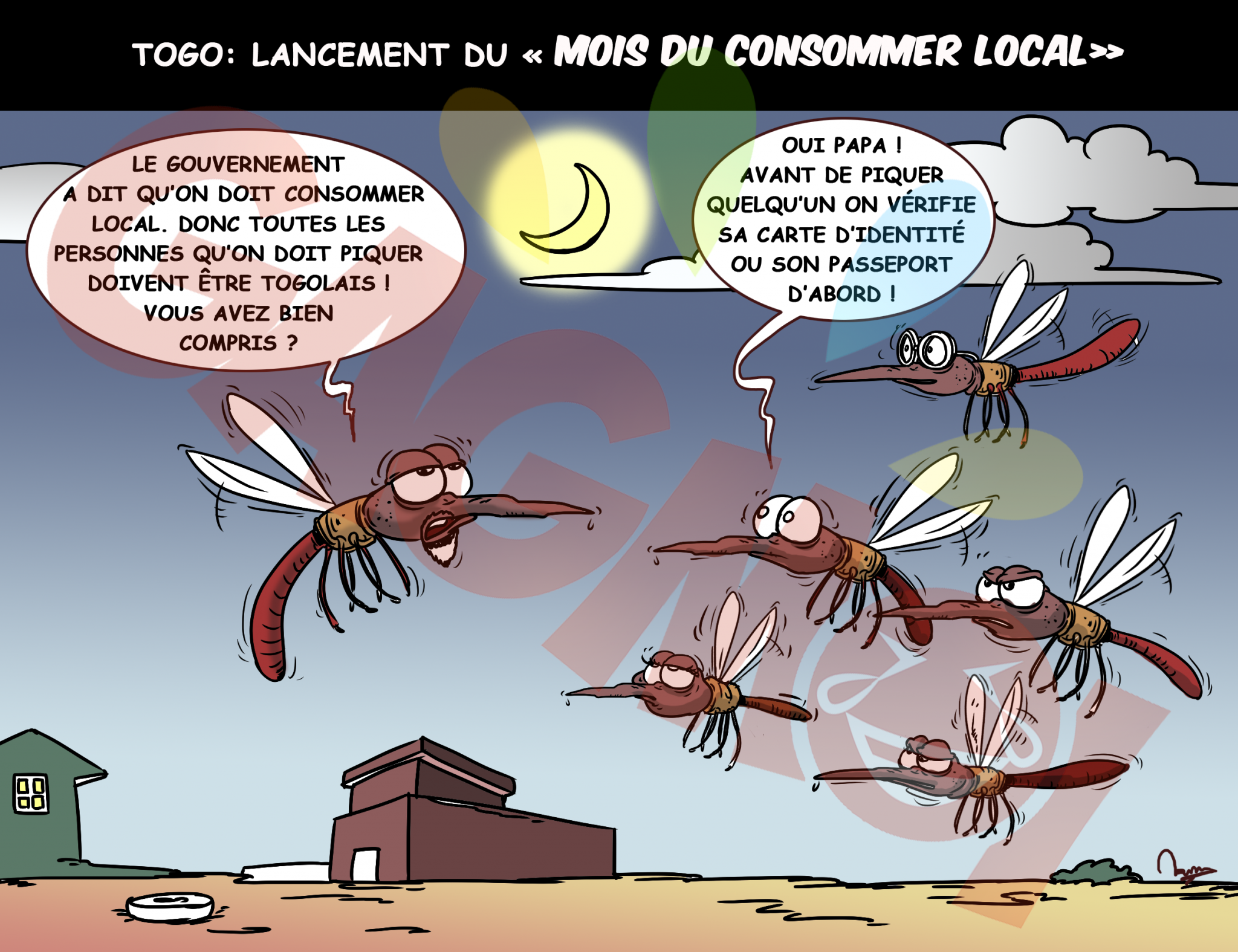 Consommer Local#Togo# promotion#Dessinsgag#humourAfrique#cartooning
